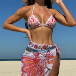 Sarong Three-pieces Bikini set