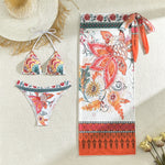 Sarong Three-pieces Bikini set